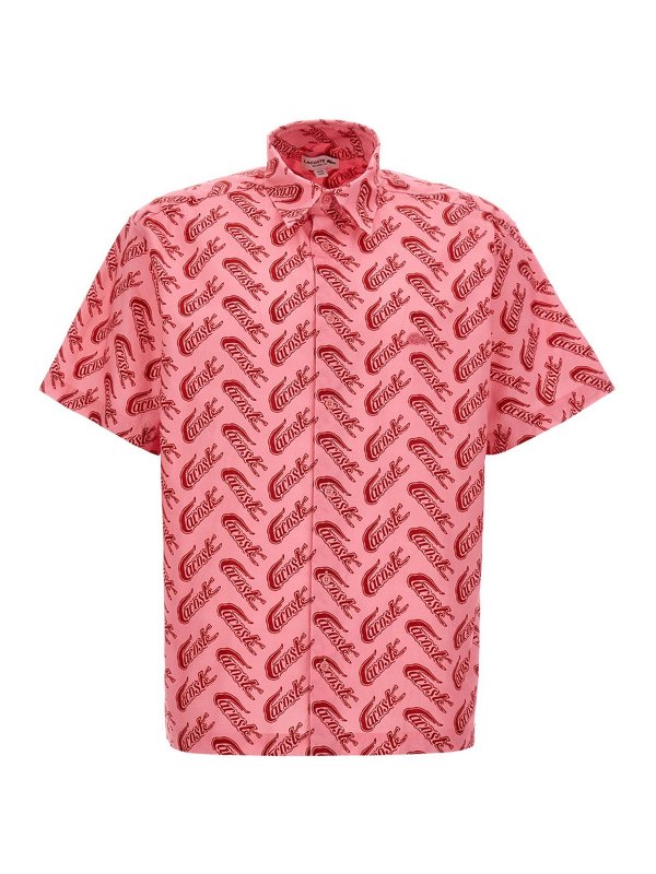 LACOSTE: camicie - Camicia stampa logo