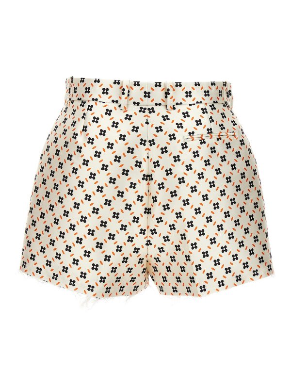 LANVIN: Trousers Shorts online - Floral printed shorts