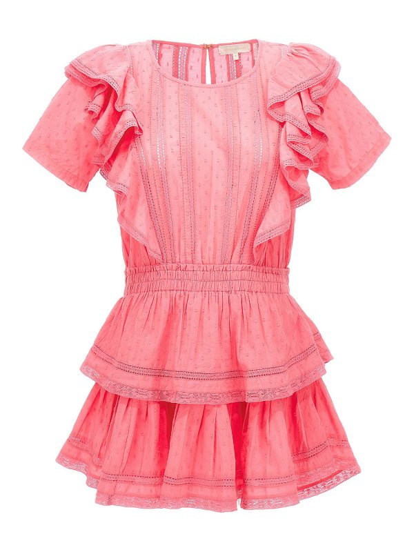 LOVESHACKFANCY: ショートドレス - 膝丈/ミディスカート - ヌードカラー