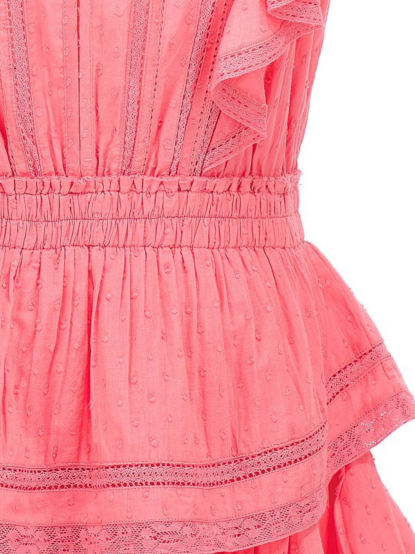 膝丈/ミディスカート - ヌードカラー shop online: LOVESHACKFANCY