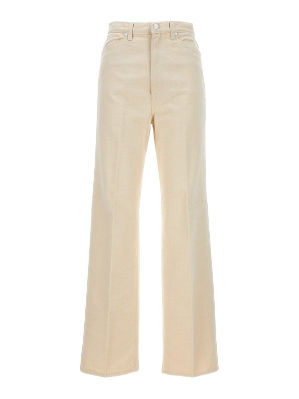 MADE IN TOMBOY: Jeans à jambe droite - Jean Droit - Beige