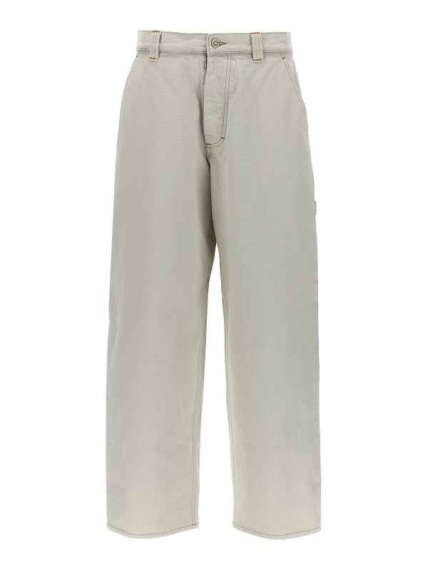 Maison Margiela: ストレートジーンズ - ストレートジーンズ - 白