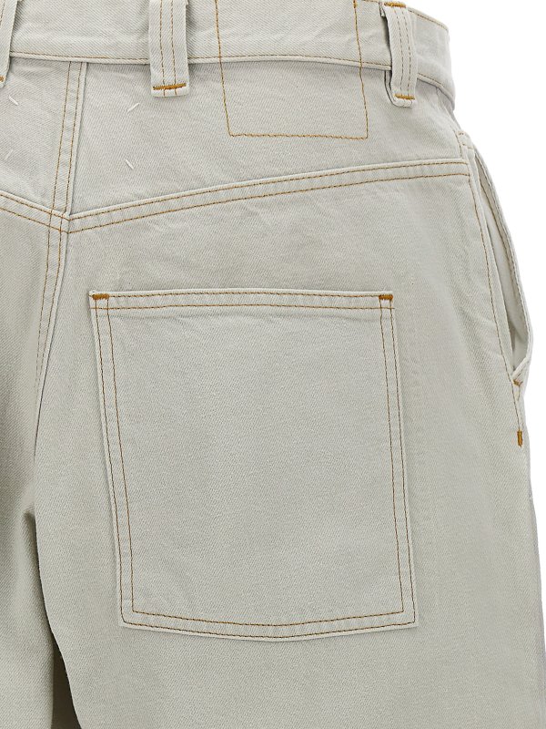 ストレートジーンズ - 白 shop online: Maison Margiela