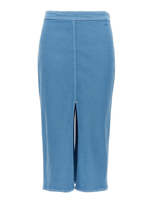 Marni: Knielange und Midi Röcke - Midirock - Hellblau