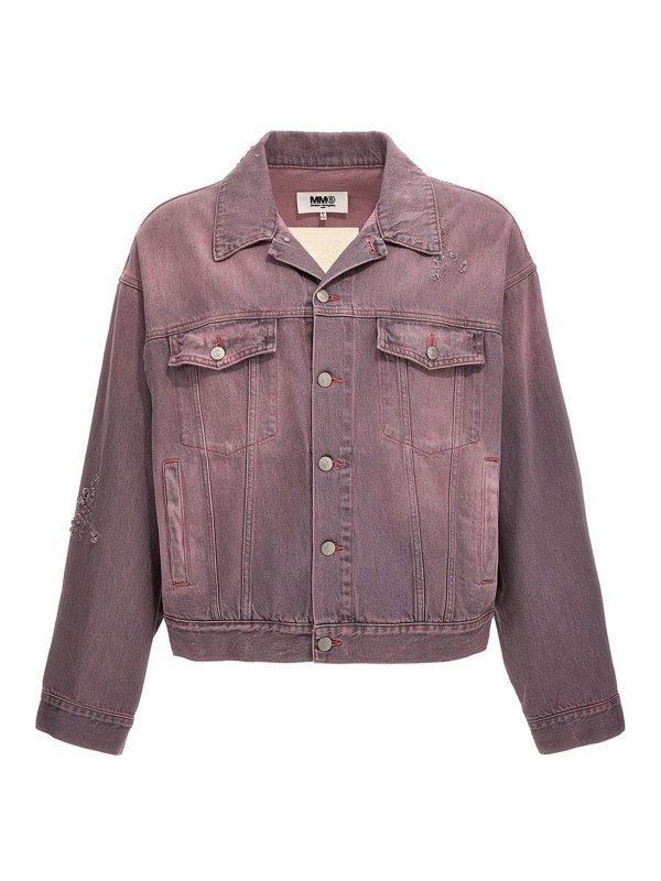 MM6 MAISON MARGIELA: パーカー - パーカー - 紫