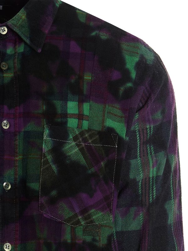 iKRIX NEEDLES: shirts - Patchwork flannel shirt