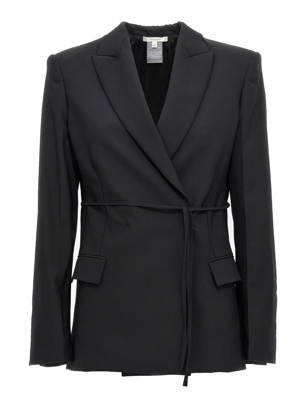 NENSI DOJAKA: blazers - Double breast drawstring blazer jacket