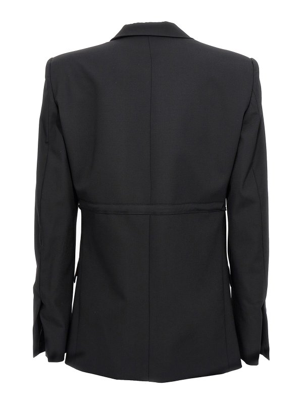 NENSI DOJAKA: blazers online - Double breast drawstring blazer jacket
