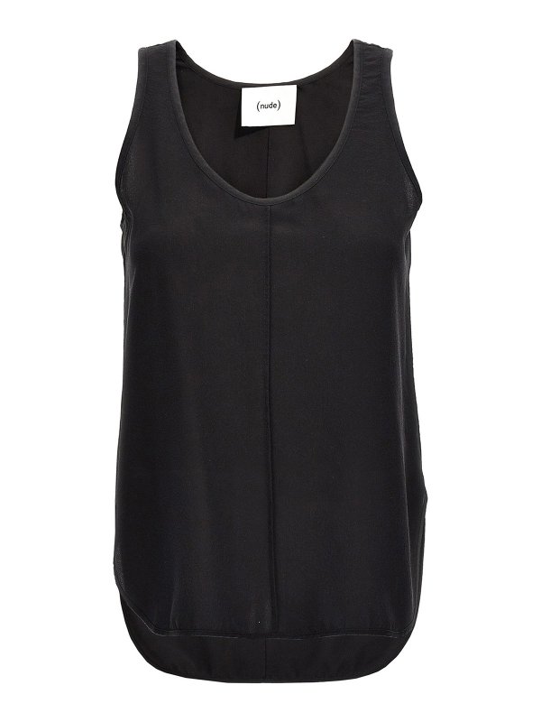 Nude: Tops y camisetas sin mangas - Top - Negro