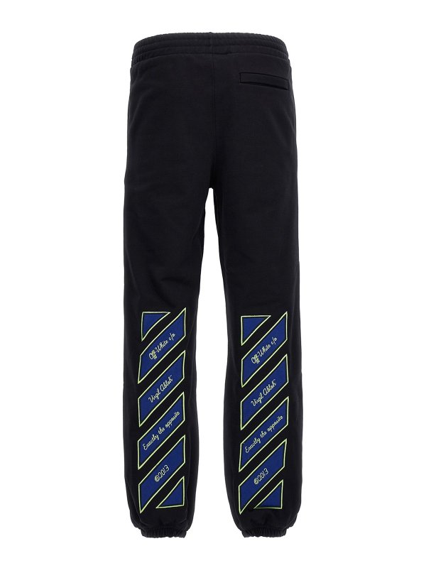 OFF-WHITE: tracksuit bottoms online - vars slim joggers