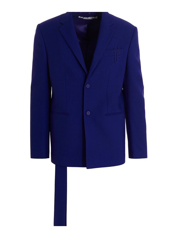 OFF-WHITE: Vestes de costume - Blazer - Violet
