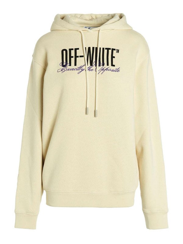 OFF-WHITE: Sweatshirts & Pulls - Sweat-Shirts - Beige