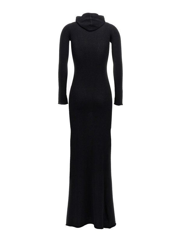 OFF-WHITE: maxi dresses online - Long hooded dress