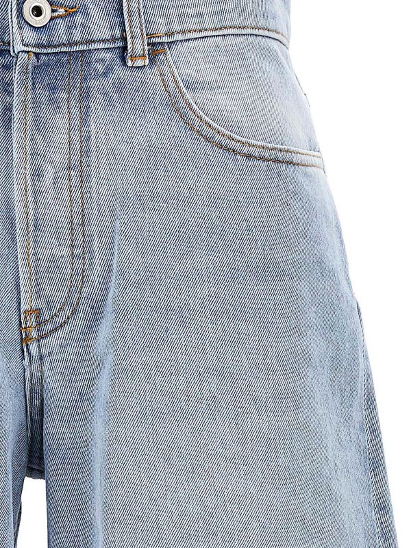 iKRIX OFF-WHITE: straight leg jeans - bleach twist banana jeans