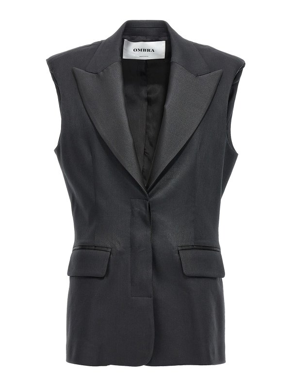 OMBRA MILANO: waistcoats & gilets - n4 blazer jacket