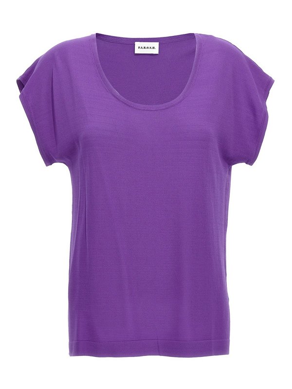 P.A.R.O.S.H.: Tシャツ - Tシャツ - 紫