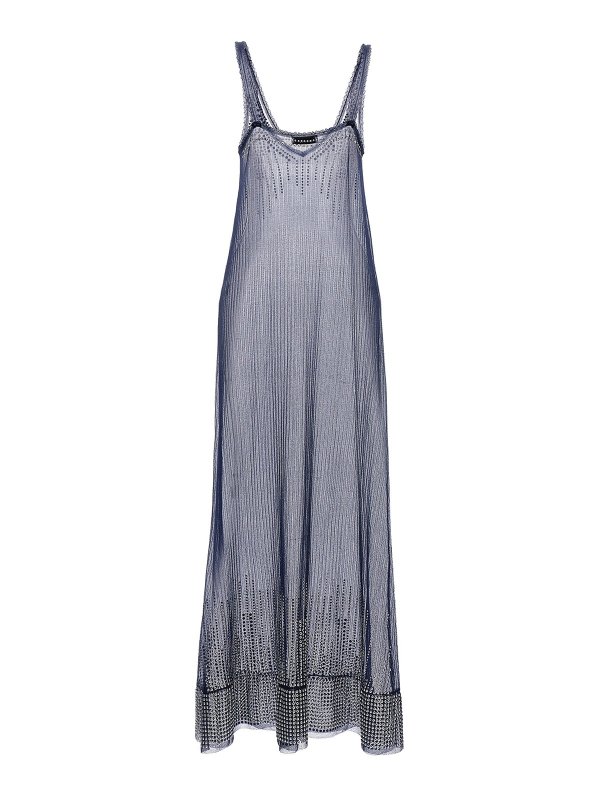 RABANNE: Robe longueur genou online - Robe Au Genou - Bleu