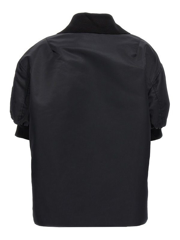 RAF SIMONS: bombers online - Logo patch nylon bomber jacket