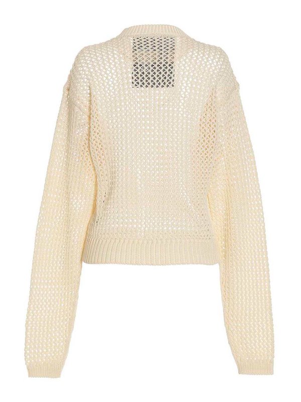 RAMAEL: maglia collo rotondo online - bio cable sweater