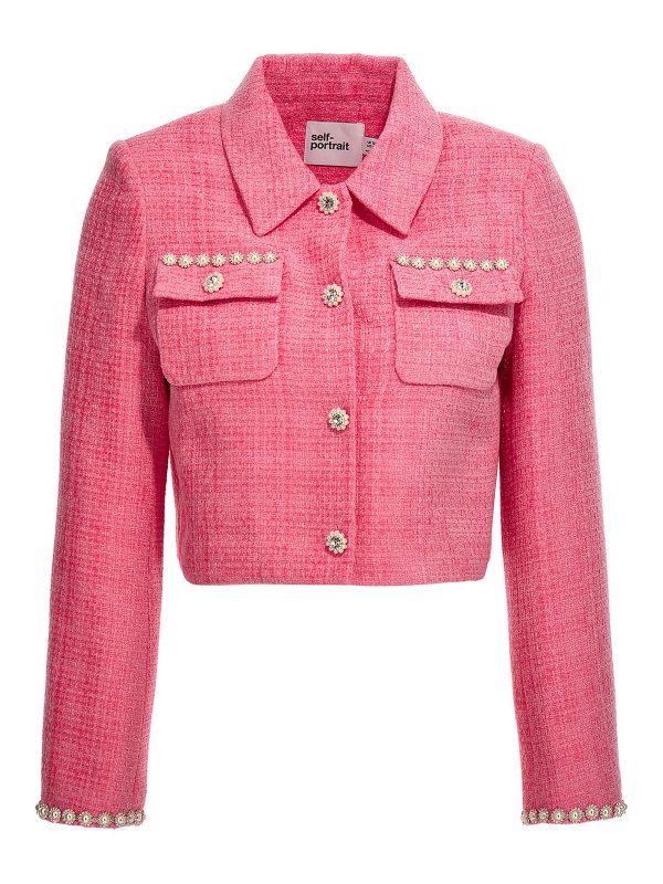 Self Portrait: Blazer - Blazer - Nude