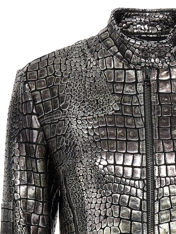 iKRIX TOM FORD: Lederjacken - Lederjacke - Silber