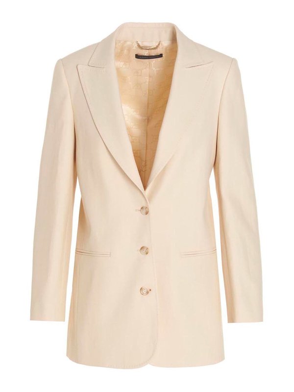 ALBERTA FERRETTI: blazers - Single-breasted blazer jacket