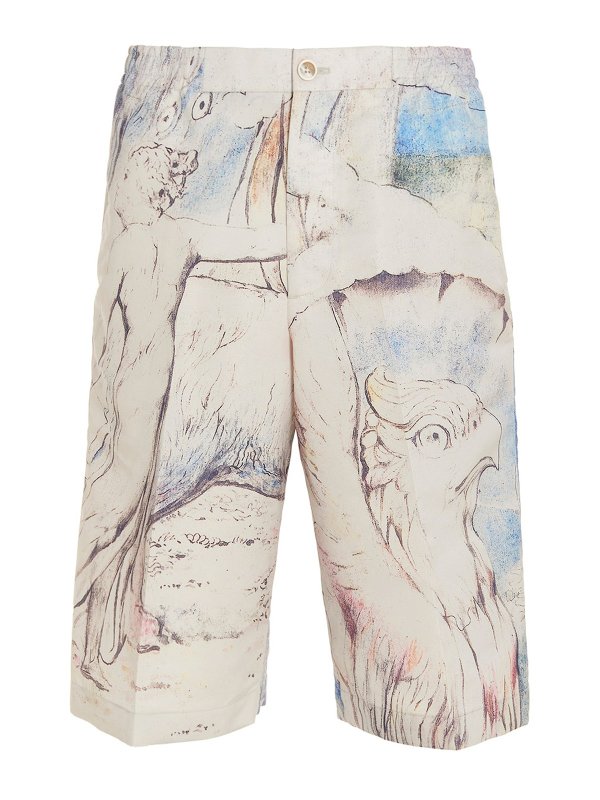 ALEXANDER MCQUEEN: トラウザーショーツ - ショートパンツ - ベージュ