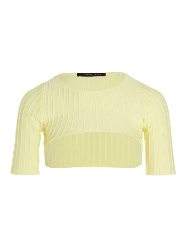 ANTONINO VALENTI: トップス＆タンクトップ - トップ/タンクトップ - イエロー