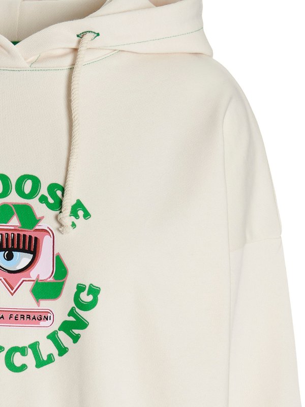 iKRIX CHIARA FERRAGNI: スウェット＆セーター - スウェットシャツ/セーター - 白