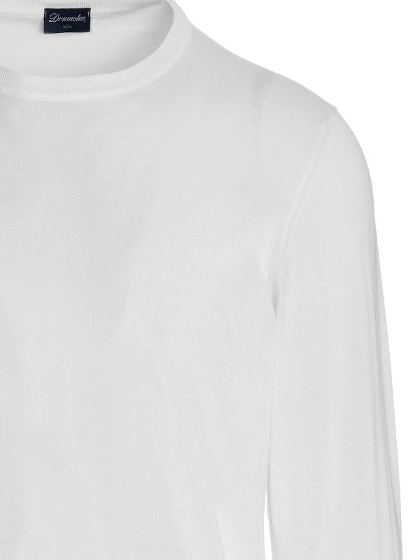 iKRIX DRUMOHR: Suéteres con cuello pico - Suéter Cuello Redondo - Blanco