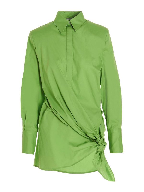 GIUSEPPE DI MORABITO: ショートドレス - シャツ - 緑