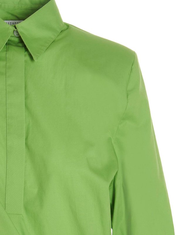 The Best Shops GIUSEPPE DI MORABITO: ショートドレス - シャツ - 緑