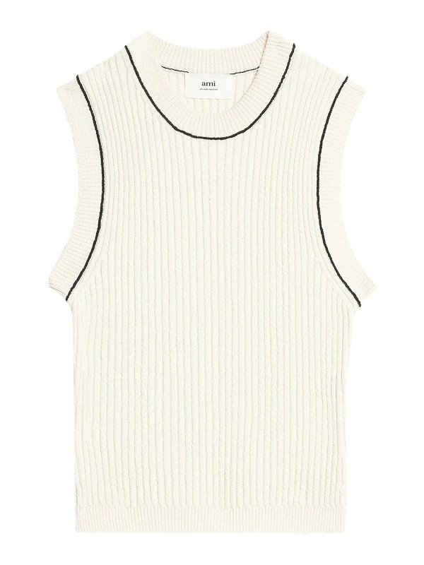 AMI PARIS: スウェット＆セーター - スウェットシャツ/セーター - 白