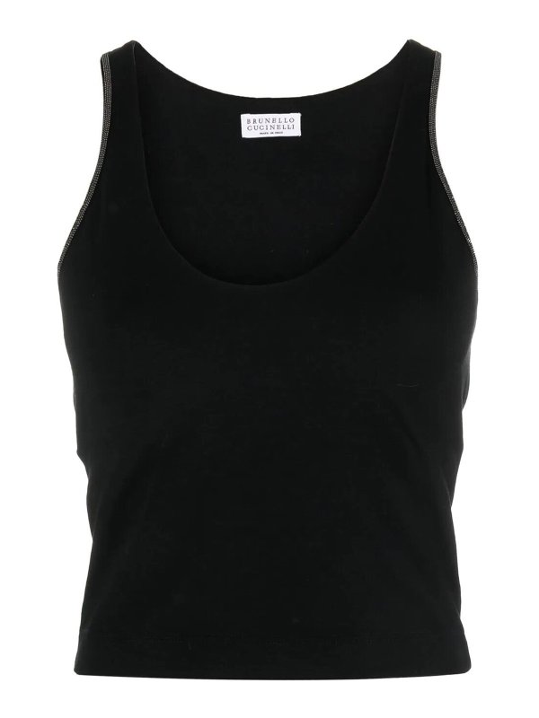 BRUNELLO CUCINELLI: Tops und Tank Tops - Top - Schwarz
