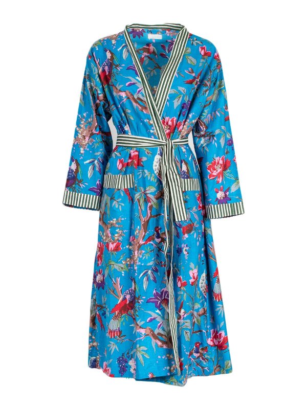 ELLEBLUE: ニーレングスドレス - 膝丈ドレス - ライトブルー