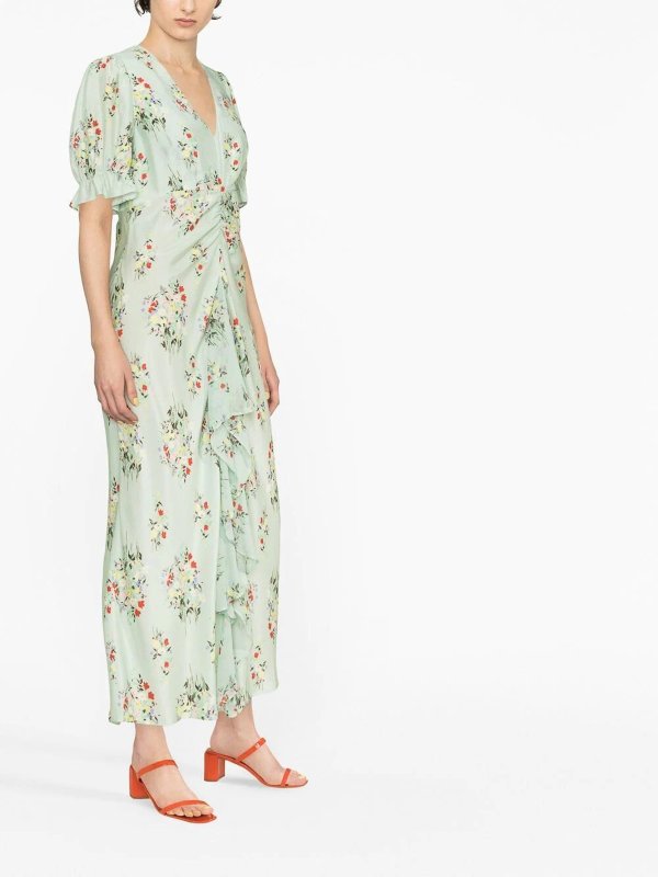 RIXO: v necks online - Ariel dress