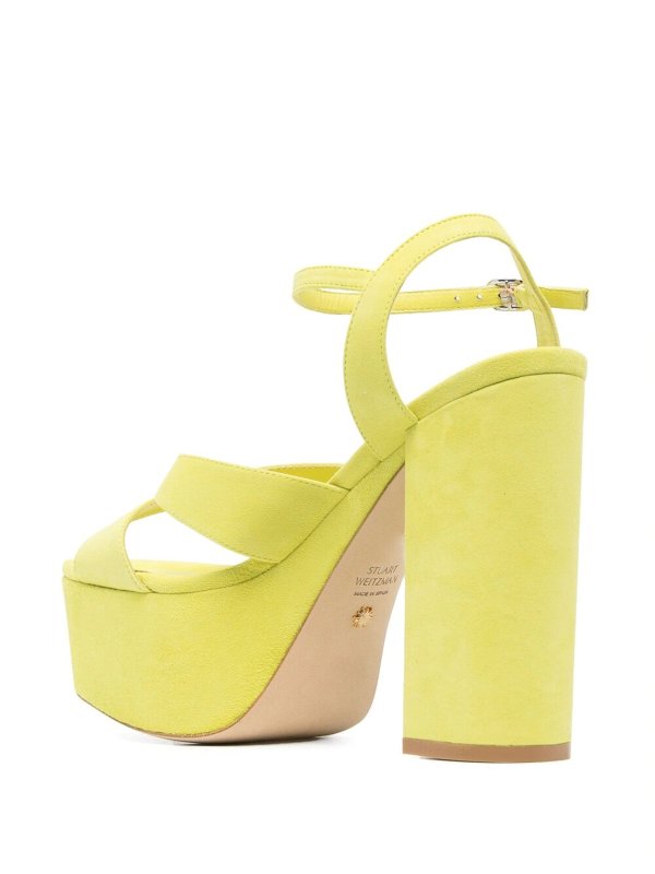 Stuart Weitzman: sandals online - Miami square suede sandal