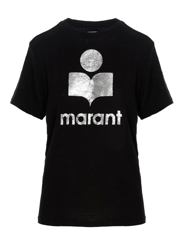 Isabel Marant Etoile: Tシャツ - Tシャツ - 黒