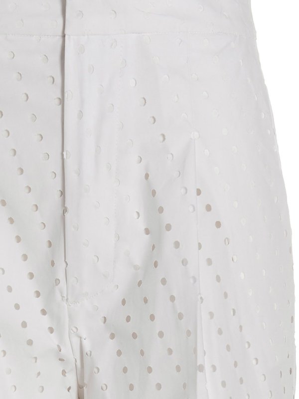 The Best Shops Nude: Casual Hosen - Straight Leg Jeans - Weiß