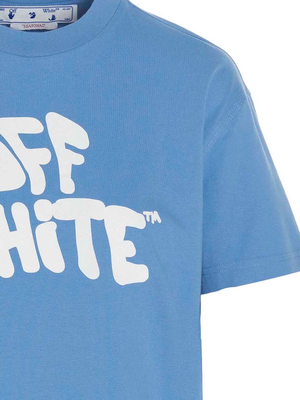 The Best Shops OFF-WHITE: Tシャツ - Tシャツ - ライトブルー