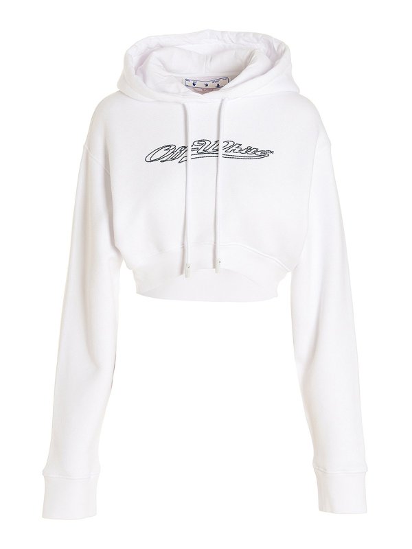 OFF-WHITE: スウェット＆セーター - スウェットシャツ/セーター - 白