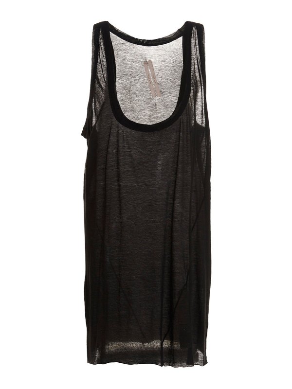 RICK OWENS: トップス＆タンクトップ - トップ/タンクトップ - 黒