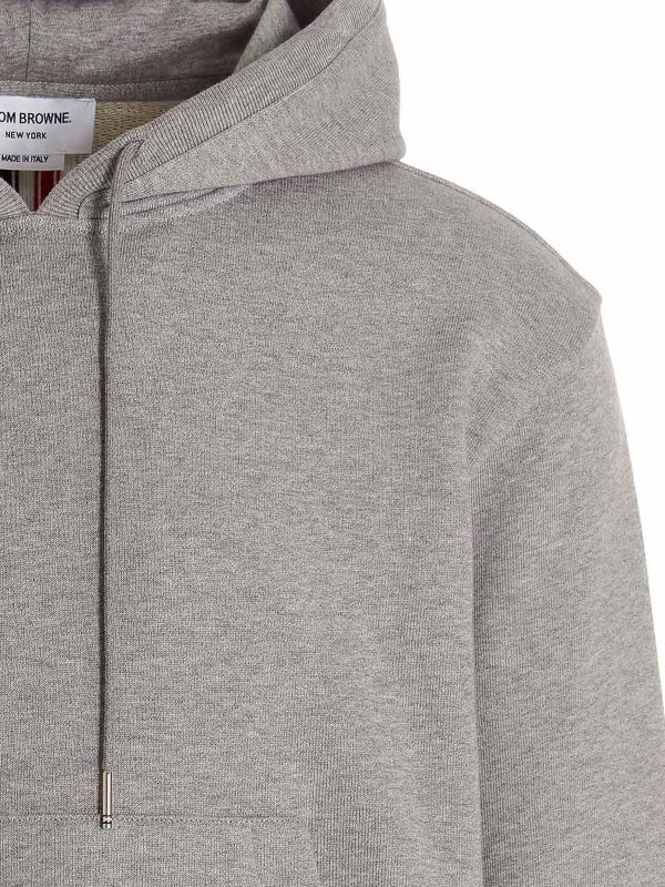 iKRIX THOM BROWNE: Sweatshirts & Sweaters - Rwb details hoodie
