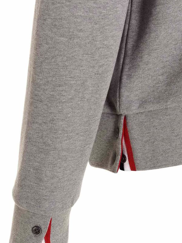 Rwb details hoodie shop online: THOM BROWNE