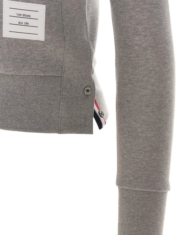 4 bar sweatshirt shop online: THOM BROWNE