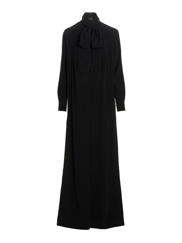 CAPASA: Maxi robe - Robe Au Genou - Noir
