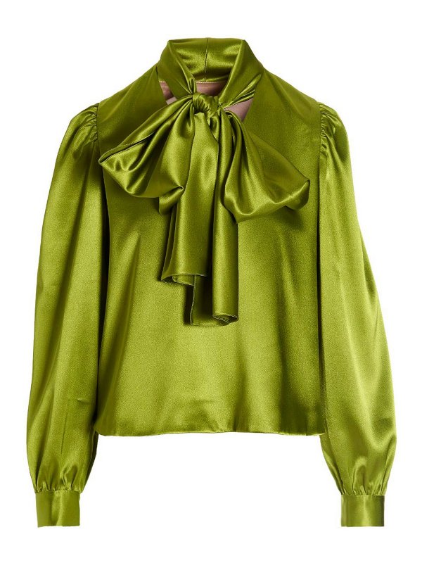 LIYA: ブラウス - ブラウス - 緑