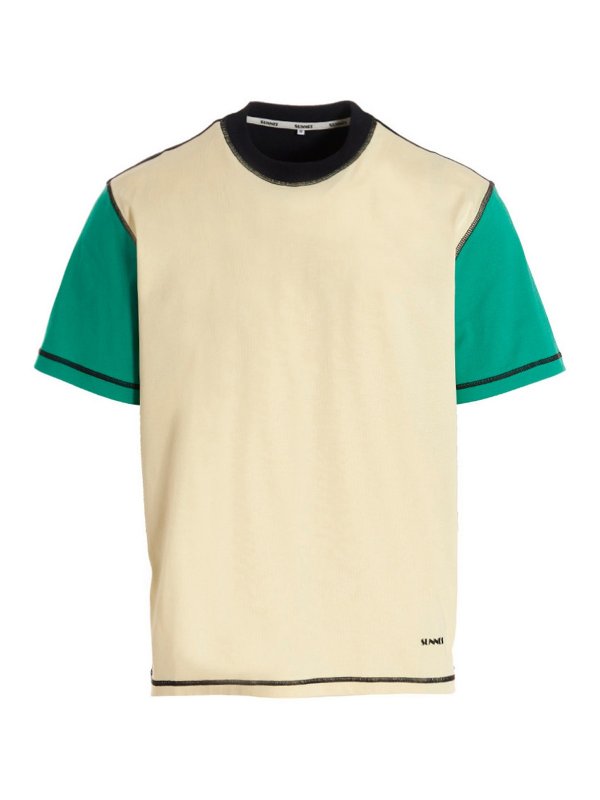 SUNNEI: t-shirt - Maglietta patchwork