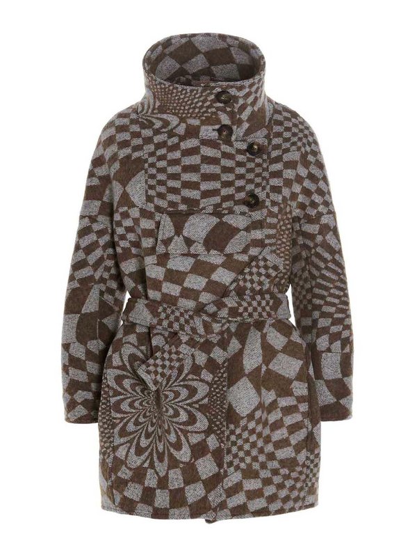 STELLA McCARTNEY: ニーレングスコート - 膝丈コート - マルチカラー