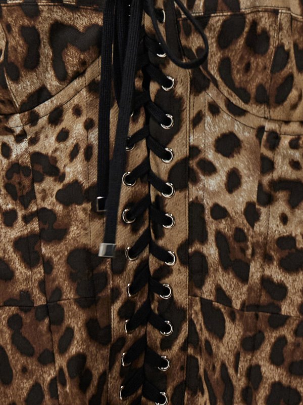 bustier top shop online: DOLCE & GABBANA